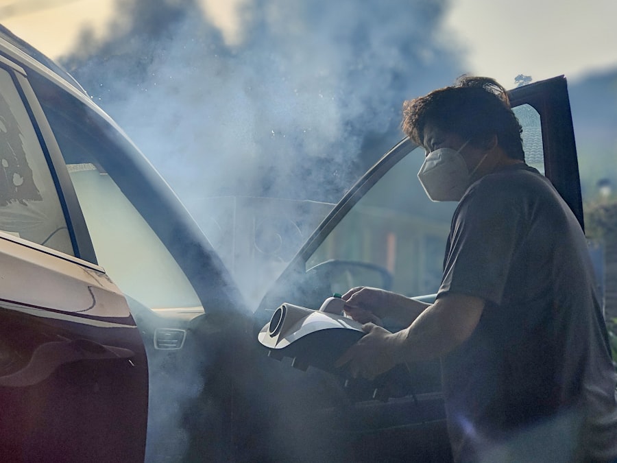 Trattamento di sanificazione degli interni auto
